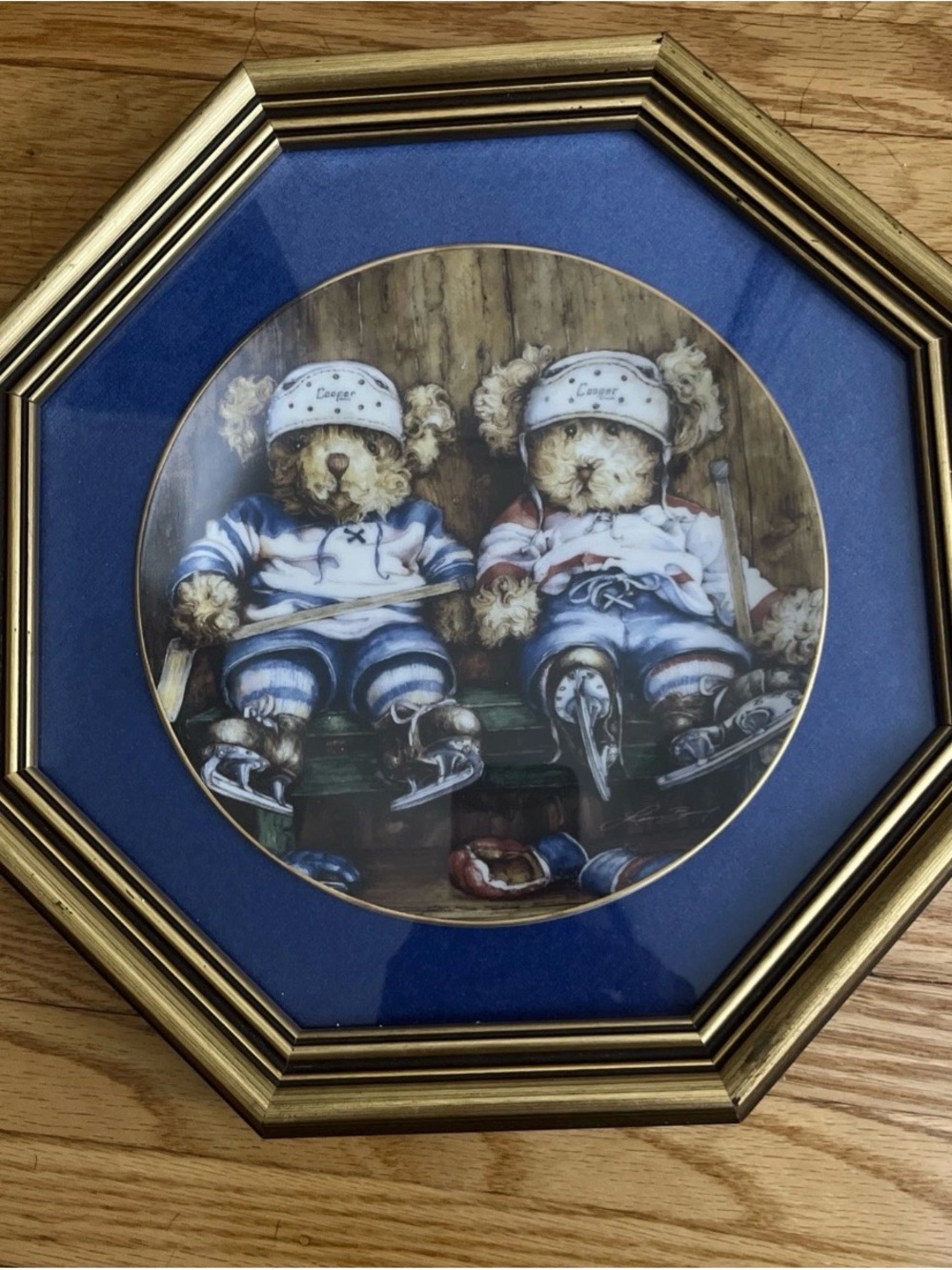 Laura Berry Hockey Bears Custom Framed Plate